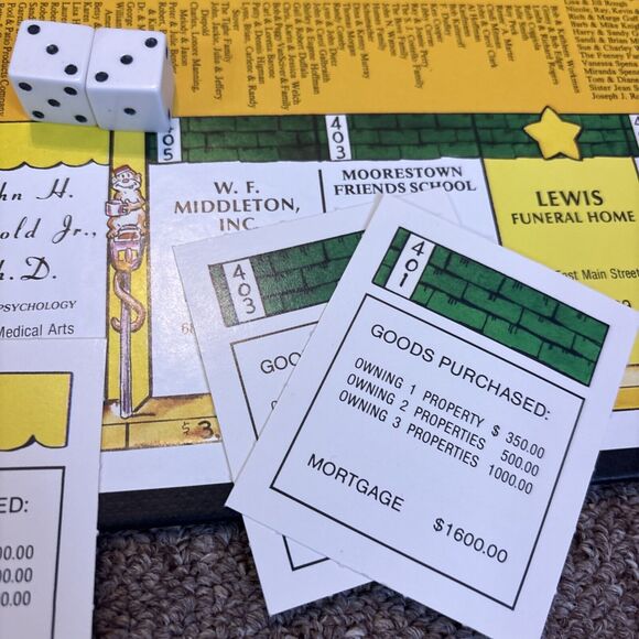 The Game Historic Moorestown Board Game by Unique Promotions Incorporated Read - Picture 5 of 12